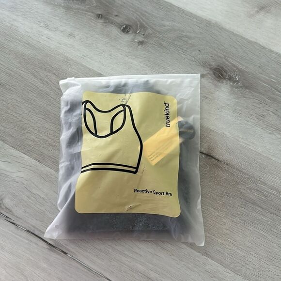 Truekind® Reactive Sports Bra - Heather Grey/Black Trim, Various Sizes NWT - Picture 3 of 5
